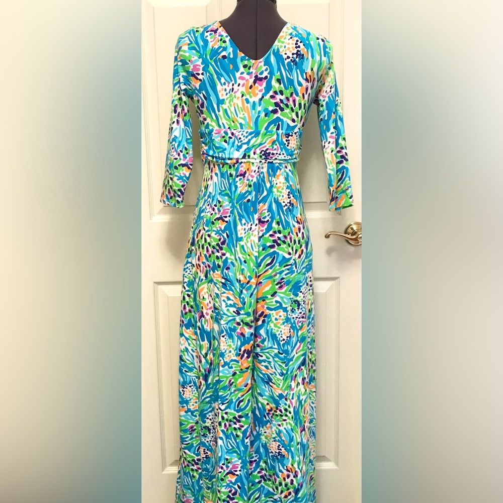 Lilly Pulitzer Gloria Maxi Dress in Sea Soiree - Picture 7 of 16